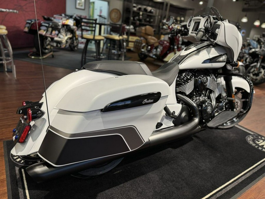 2024 Indian Motorcycle® Chieftain® Dark Horse® Ghost White Metallic Smoke