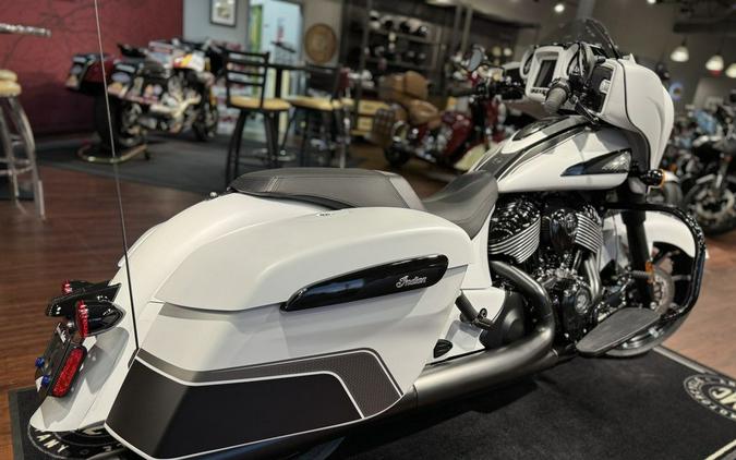 2024 Indian Motorcycle® Chieftain® Dark Horse® Ghost White Metallic Smoke