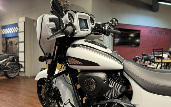 2024 Indian Motorcycle® Chieftain® Dark Horse® Ghost White Metallic Smoke