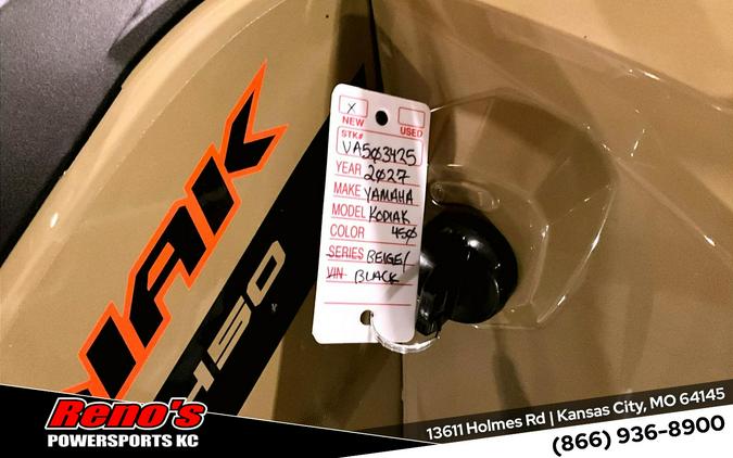 2027 Yamaha Kodiak 450 EPS XT-R