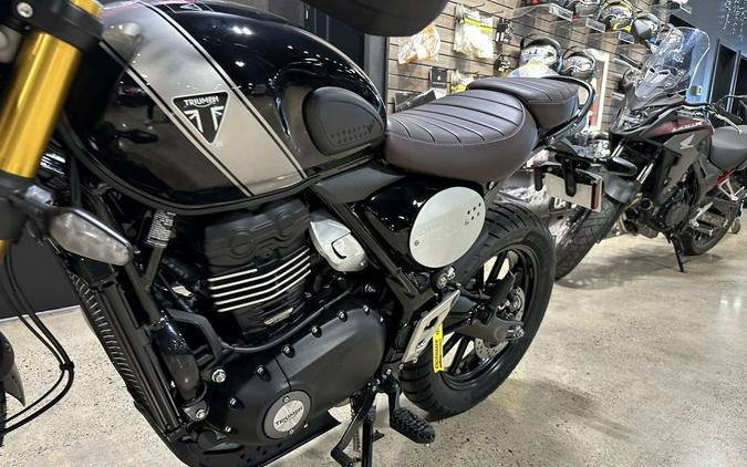 2024 Triumph Scrambler 400 X Phantom Black / Silver Ice