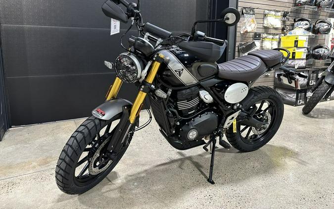 2024 Triumph Scrambler 400 X Phantom Black / Silver Ice