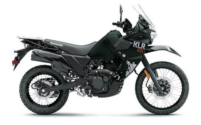 2025 Kawasaki KLR 650 Metallic Matte Old School Green