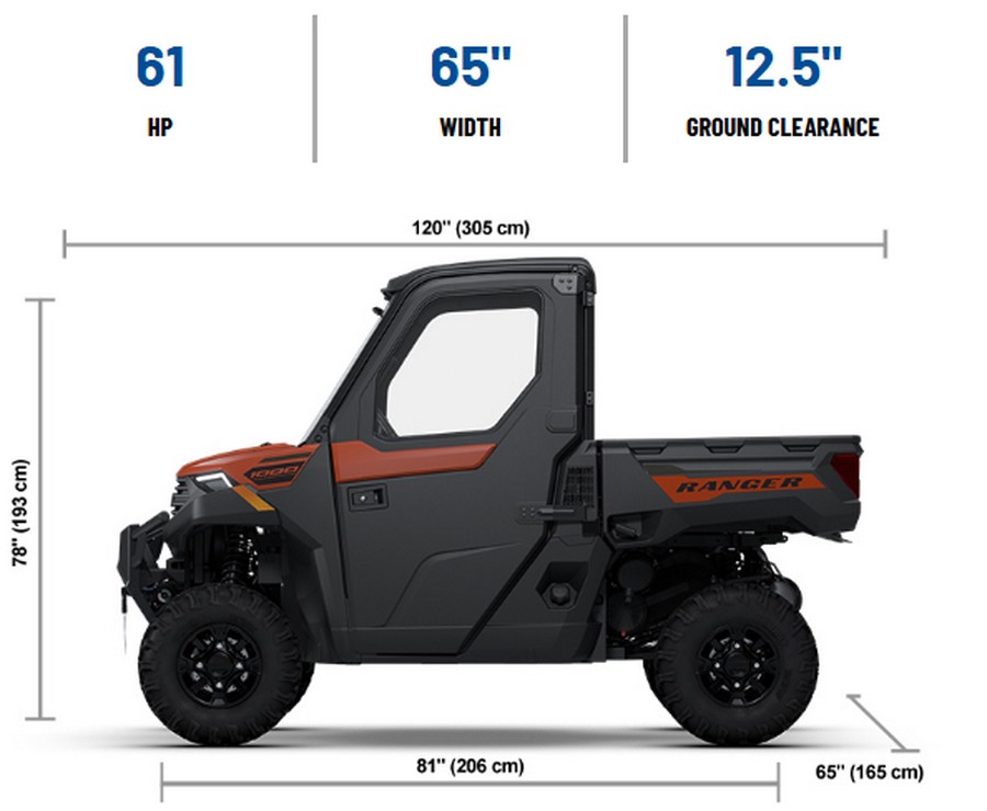 2026 Polaris RANGER 1000 PREMIUM CAB ROVER RUST