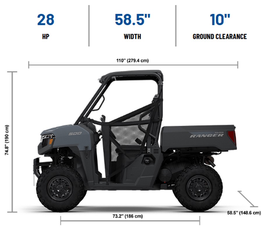 2026 Polaris RANGER 500 STEALTH GRAY est arrival March 3rd