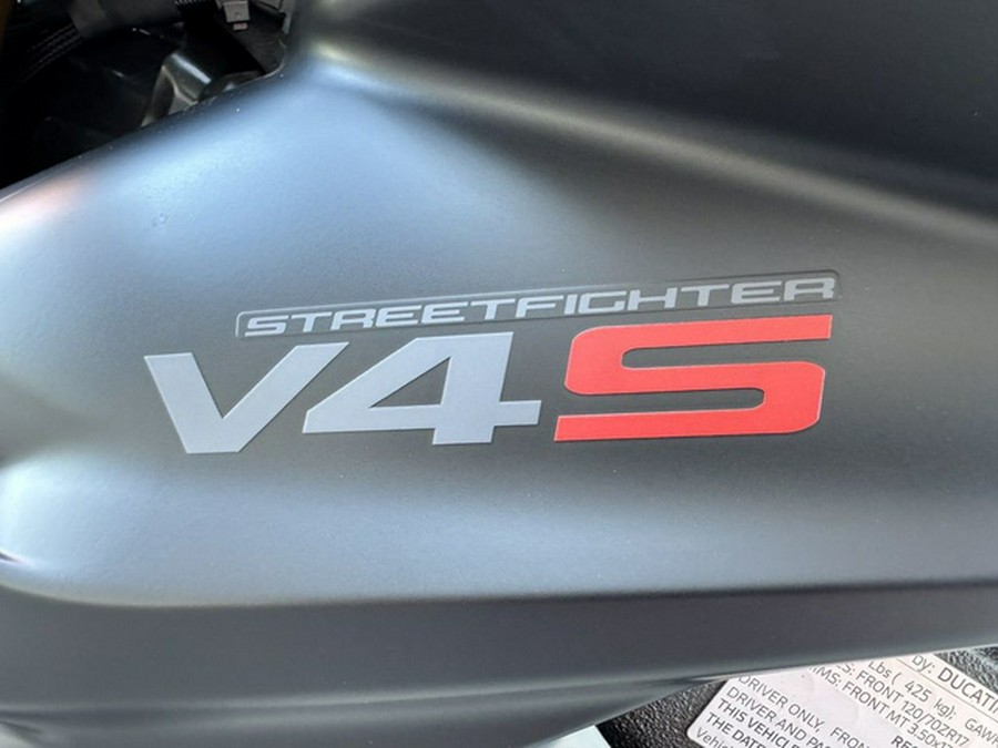 2024 Ducati Streetfighter V4 S Grey & Black