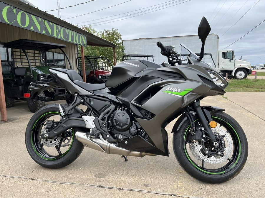 2024 Kawasaki Ninja® 650 Metallic Matte Graphenesteel Gray/Ebony