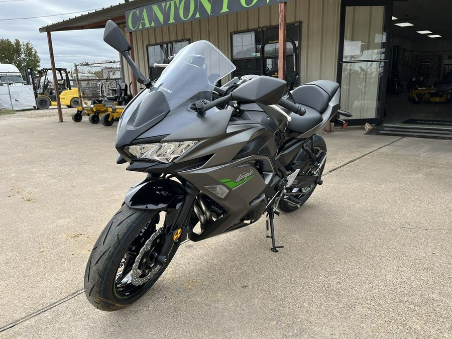 2024 Kawasaki Ninja® 650 Metallic Matte Graphenesteel Gray/Ebony