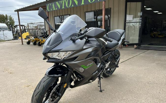 2024 Kawasaki Ninja® 650 Metallic Matte Graphenesteel Gray/Ebony