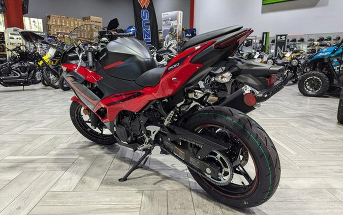 2024 Kawasaki Ninja 500 ABS Passion Red/Metallic Flat Spark Bla