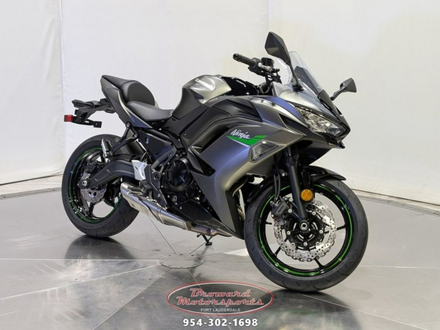 2024 Kawasaki Ninja 650 Metallic Matte Graphenesteel GrayEbony