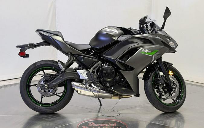 2024 Kawasaki Ninja 650 Metallic Matte Graphenesteel GrayEbony