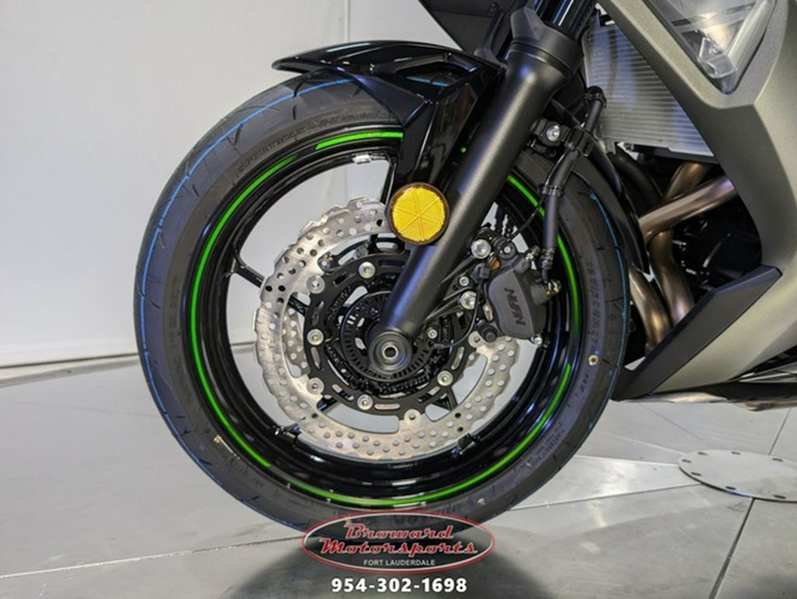 2024 Kawasaki Ninja 650 Metallic Matte Graphenesteel GrayEbony