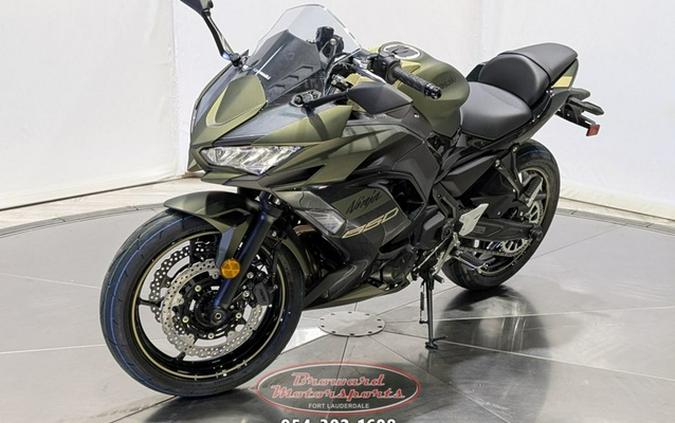 2024 Kawasaki Ninja 650 Metallic Matte Dark GrayMetallic Spark