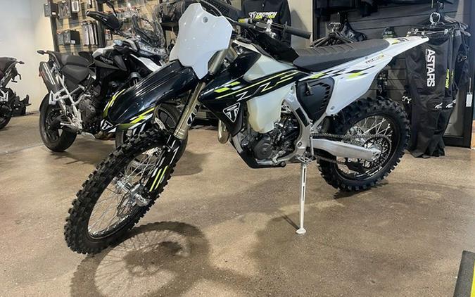 2026 Triumph TF 450-C Jet Black Pure White