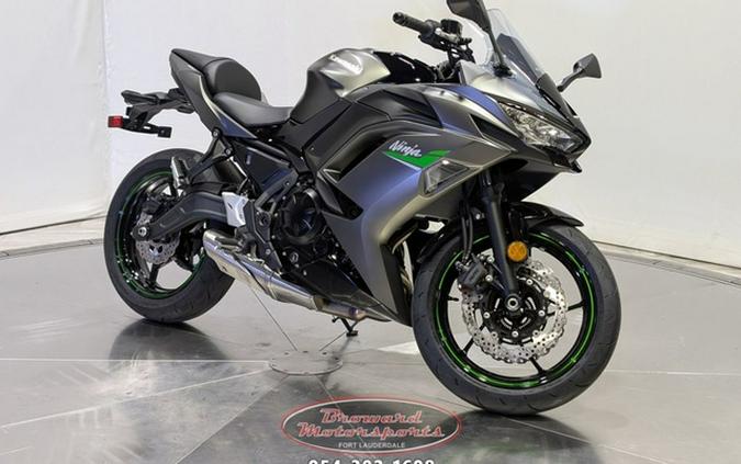 2024 Kawasaki Ninja 650 Metallic Matte Graphenesteel GrayEbony