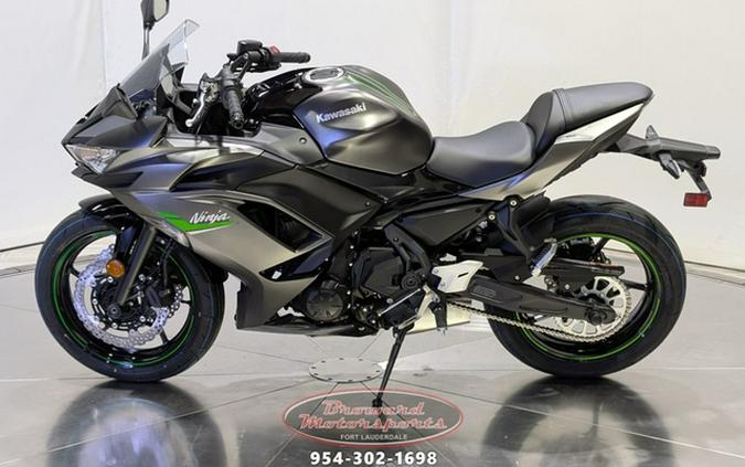 2024 Kawasaki Ninja 650 Metallic Matte Graphenesteel GrayEbony