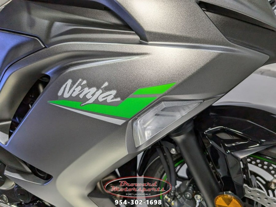 2024 Kawasaki Ninja 650 Metallic Matte Graphenesteel GrayEbony