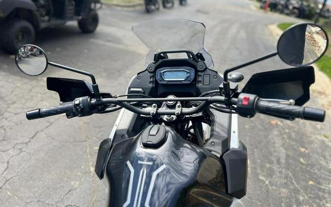 2025 Kawasaki KLR®650 Pearl Crystal White/Metallic Carbon Gray ABS