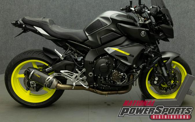 2018 YAMAHA MT10 W/ABS