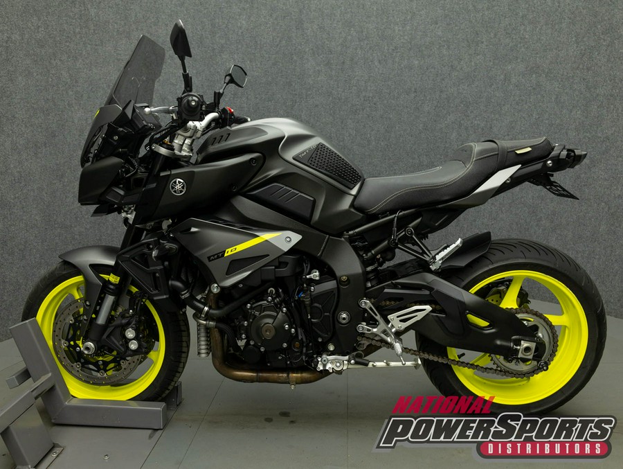 2018 YAMAHA MT10 W/ABS