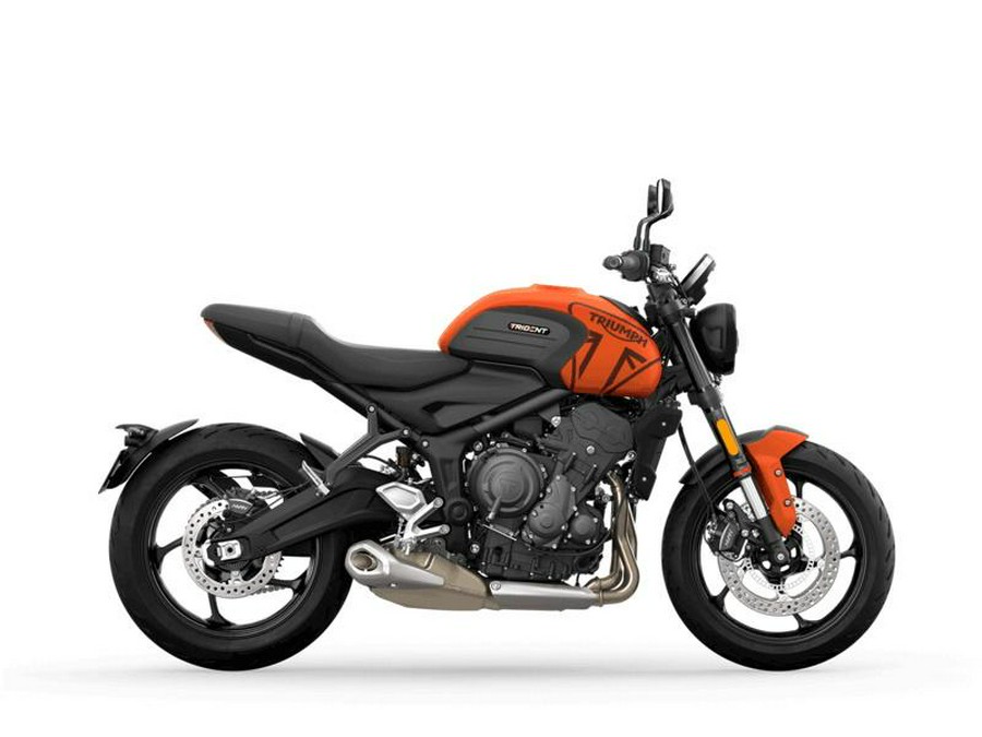 2023 Triumph Trident 660 Matte Baja Orange / Matte Storm Grey