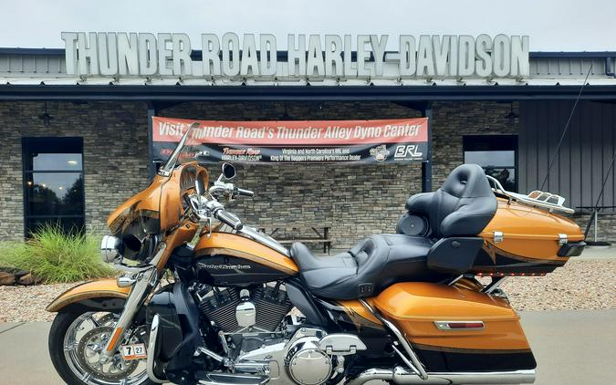 2015 Cvo Electra Glide Ultra Limited Two-Tone Gold Rush/Carbon Dust