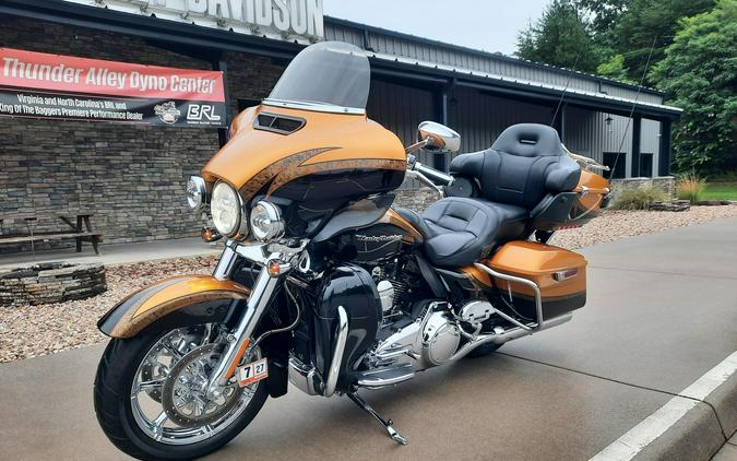 2015 Cvo Electra Glide Ultra Limited Two-Tone Gold Rush/Carbon Dust