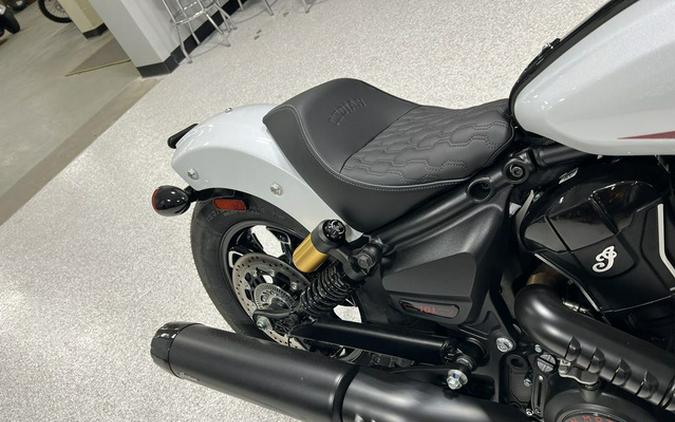 2025 Indian 101 Scout Ghost White Metallic With Graphics