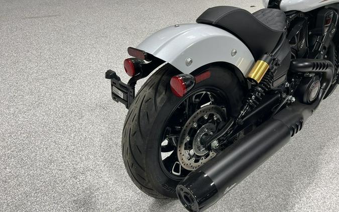 2025 Indian 101 Scout Ghost White Metallic With Graphics