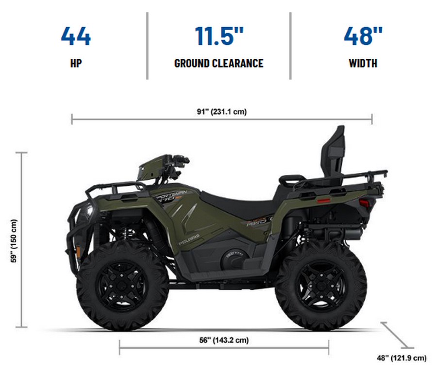 2026 Polaris SPORTSMAN TOURING 570 PREMIUM TREELINE GREEN METALLIC