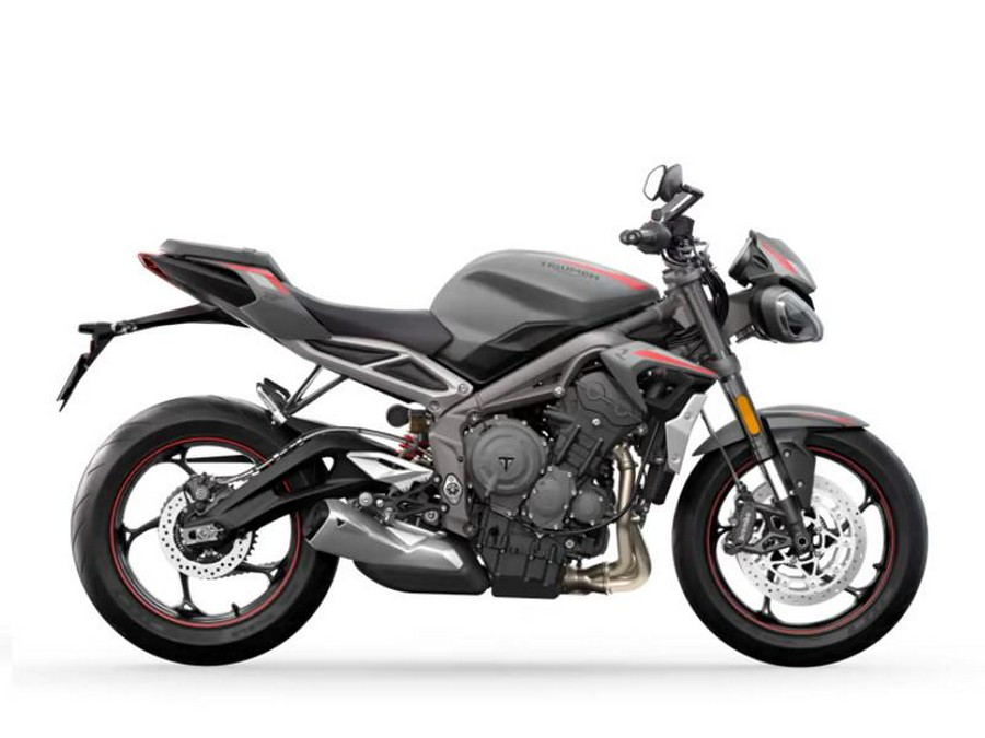 2024 Triumph Street Triple R Matte Silver Ice