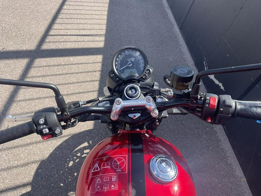 2023 Triumph Speed Twin 900 Chrome Edition Red Hopper