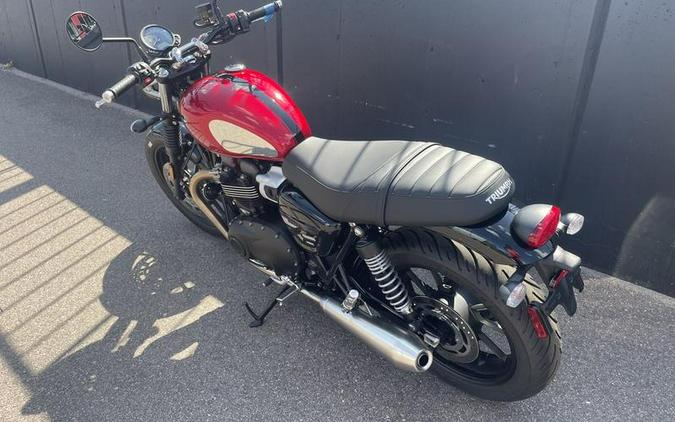 2023 Triumph Speed Twin 900 Chrome Edition Red Hopper