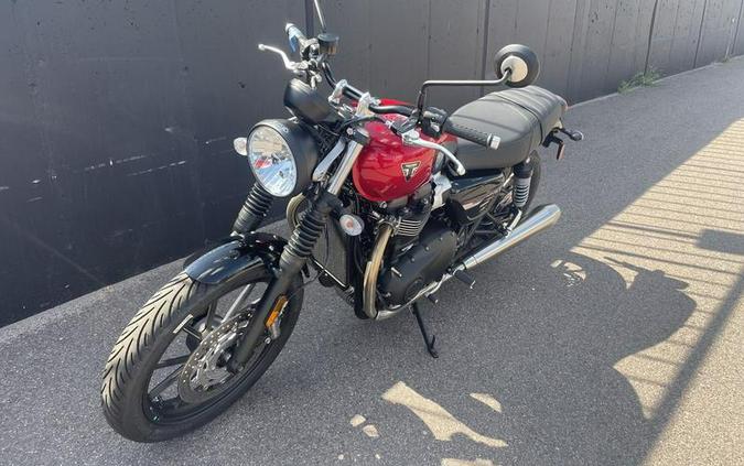 2023 Triumph Speed Twin 900 Chrome Edition Red Hopper