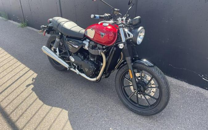 2023 Triumph Speed Twin 900 Chrome Edition Red Hopper