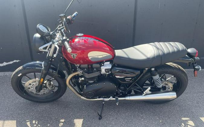 2023 Triumph Speed Twin 900 Chrome Edition Red Hopper