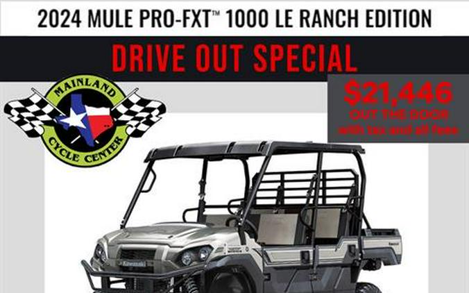 2024 Kawasaki Mule PRO-FXT 1000 LE Ranch Edition