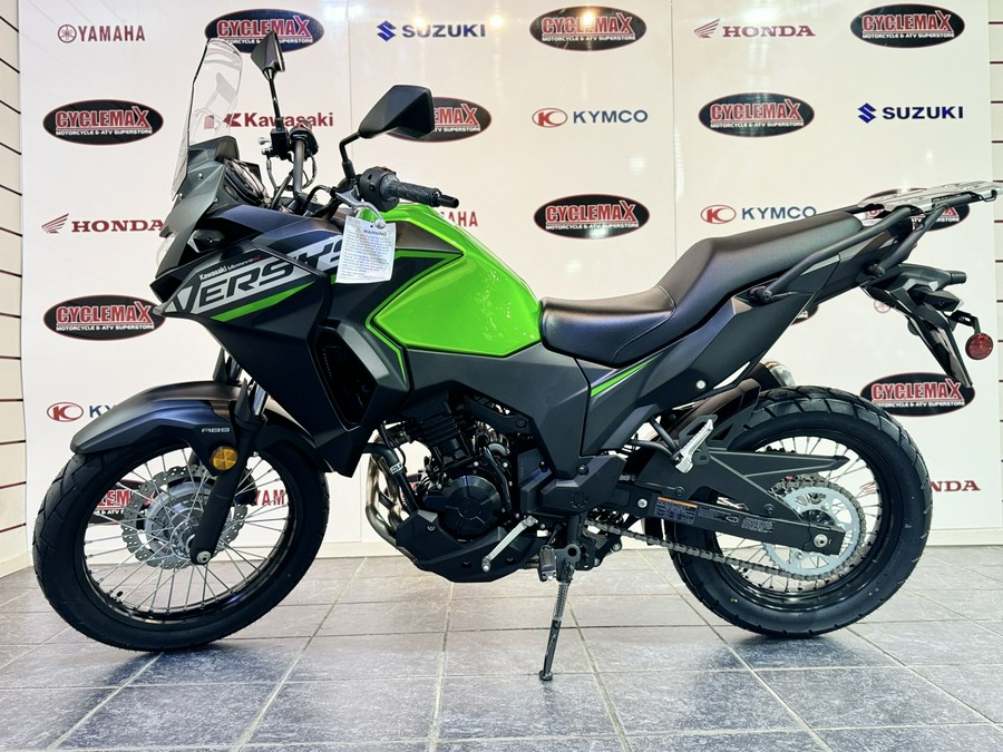 2025 Kawasaki Versys-X 300 ABS Candy Lime Green/Metallic Flat Spark Black - DA19219