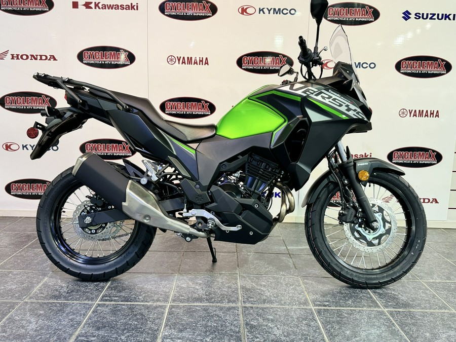 2025 Kawasaki Versys-X 300 ABS Candy Lime Green/Metallic Flat Spark Black - DA19219