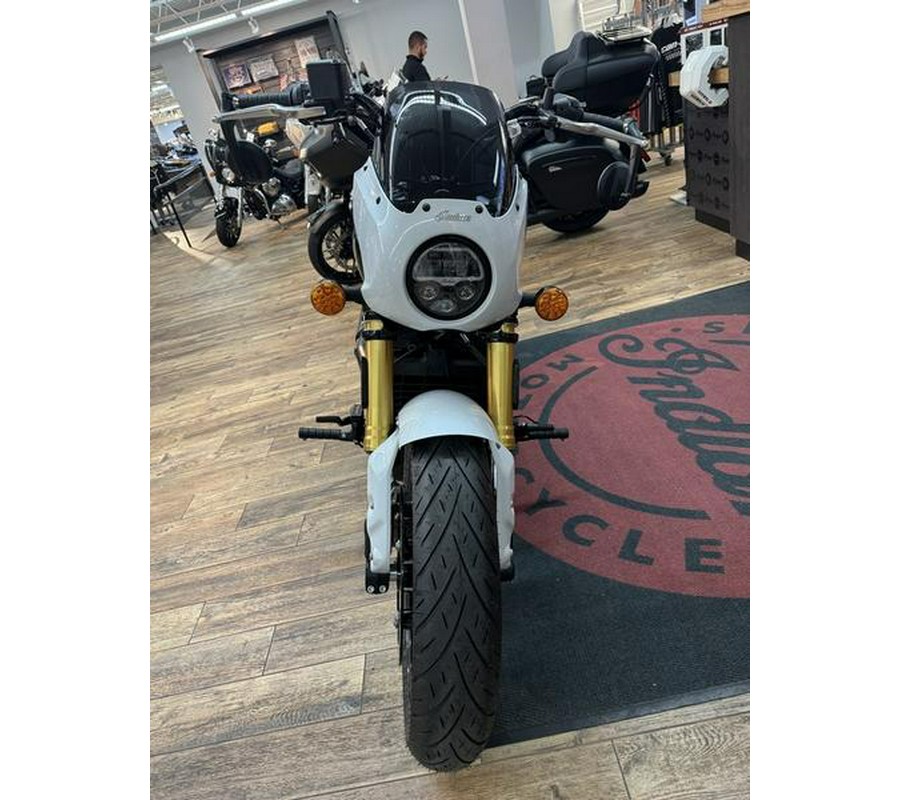 2025 Indian Motorcycle® 101 Scout® Ghost White Metallic with Graphics