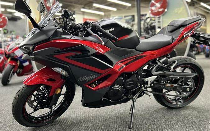 2024 Kawasaki Ninja® 500 ABS Passion Red/Metallic Flat Spark Black