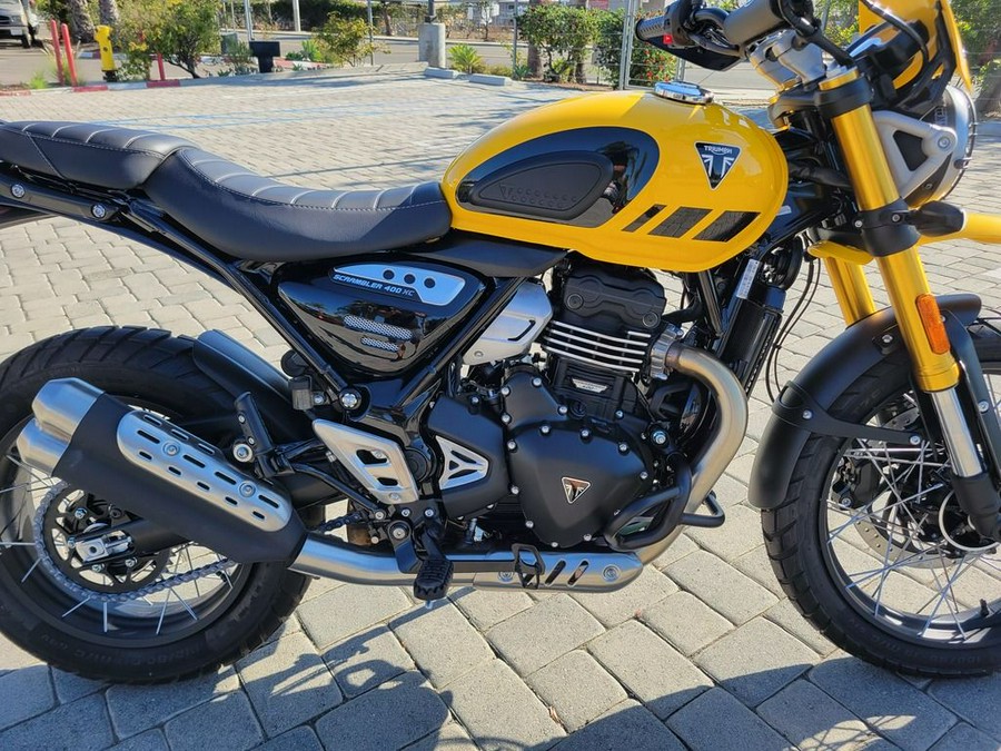 2026 Triumph Scrambler 400 XC Racing Yellow