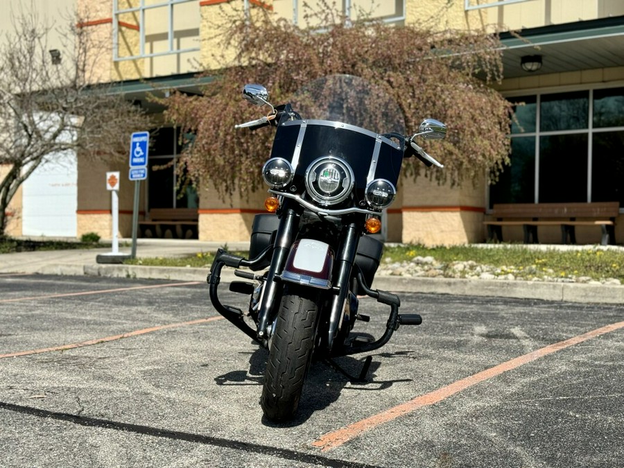 CERTIFIED PRE-OWNED 2021 Harley-Davidson Heritage Classic 114 Midnight Crimson/Stone Washed FLHCS