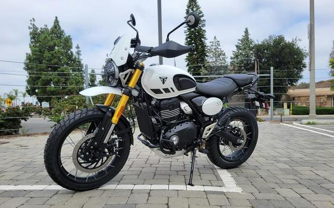 2026 Triumph Scrambler 400 XC Vanilla White