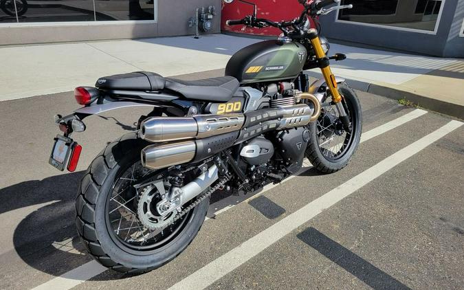 2026 Triumph Scrambler 900 Matt khaki green