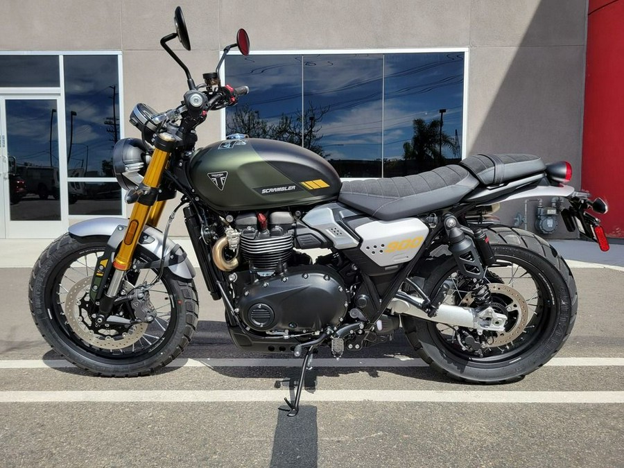 2026 Triumph Scrambler 900 Matt khaki green