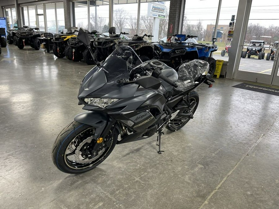 2024 Kawasaki Ninja® 650 Metallic Matte Dark Gray/Metallic Spark Black