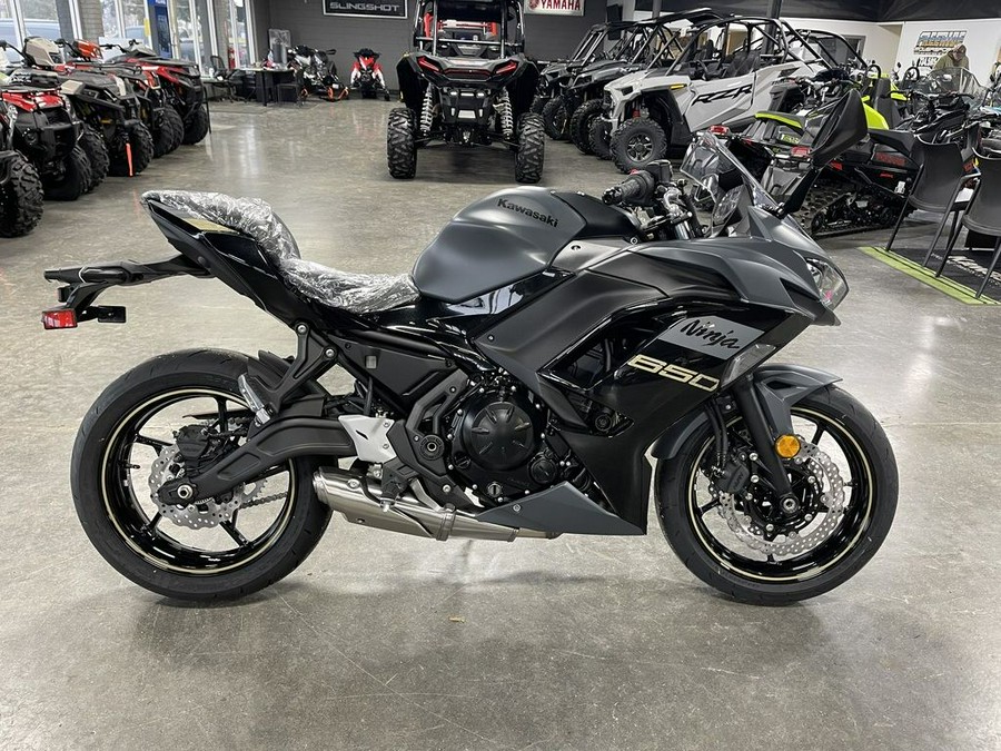 2024 Kawasaki Ninja® 650 Metallic Matte Dark Gray/Metallic Spark Black