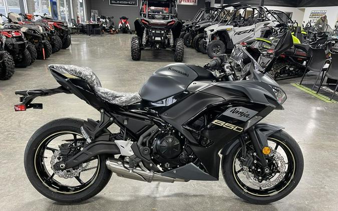 2024 Kawasaki Ninja® 650 Metallic Matte Dark Gray/Metallic Spark Black